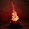 3D Guitar Night Light Lamp Illusion Night Light 16 Color Changing Table Desk Decoration Lamps Gift with Acrylic Flat ABS Base USB Cable Toy (Bus)