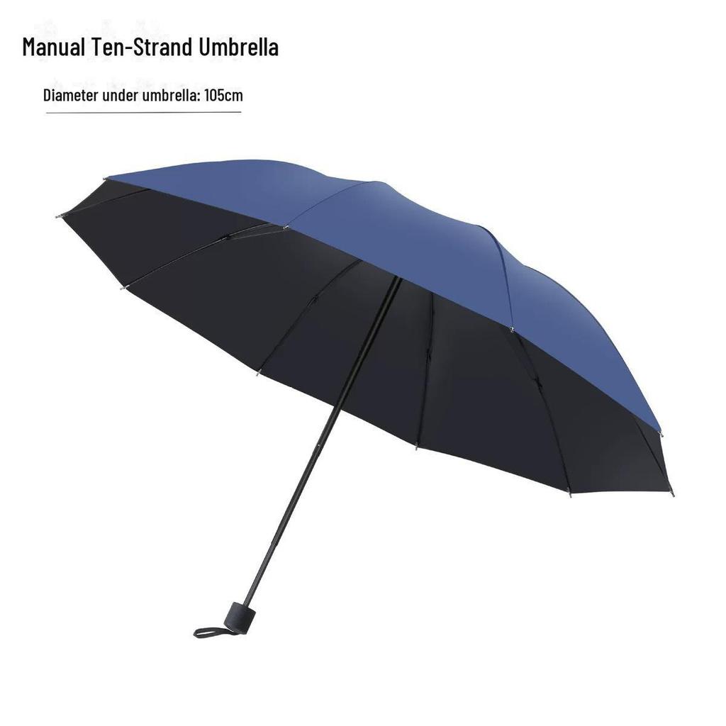 UV Protective Black Folding Sun Umbrella - Anti-Ultraviolet Women's Sunshade with Custom Logo