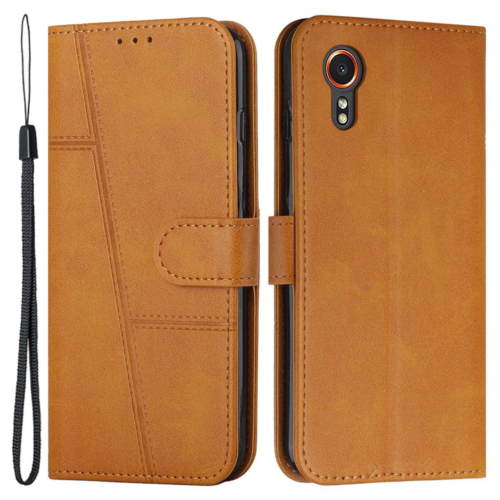 PU Leather Cases for Samsung Galaxy Xcover7 Phone Stand Cover All-Round Protection Phone Shell