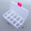Plastic Detachable Storage Case Square Fishing Tackle Box 10 Compartments Storage Box Fishing Box