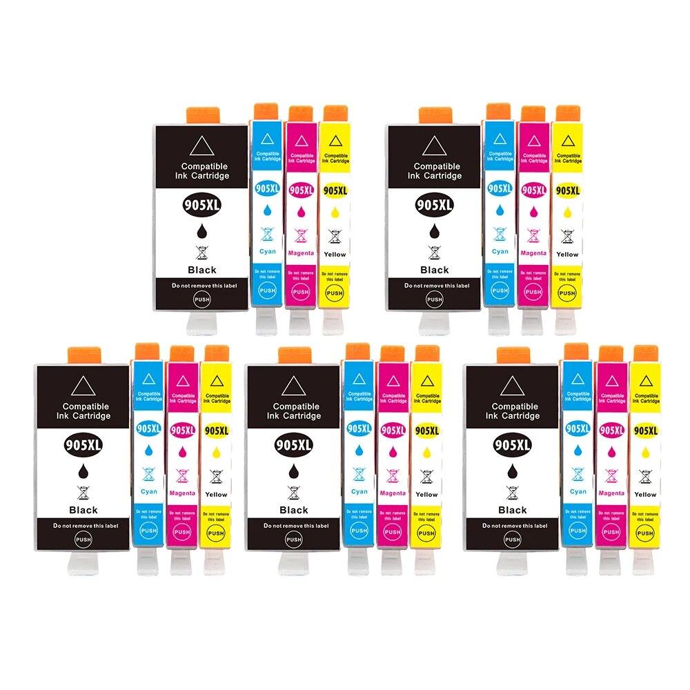 Новый картридж с чернилами 905XL 905 909XL для HP Officejet Pro 6970 6950 6960 6966 6968 6974 6975 универсальный принтер 909 1 компл.