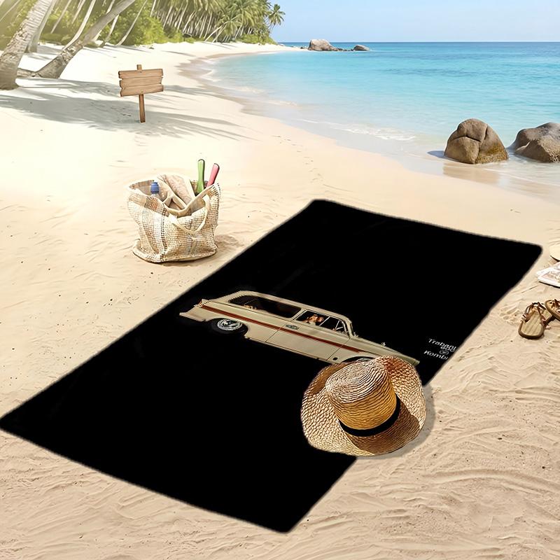 trabant Printed Beach Towel Quick Dry Soft TowelPortable Large Rectangular Beach Blanket for Travel Swimming Pool