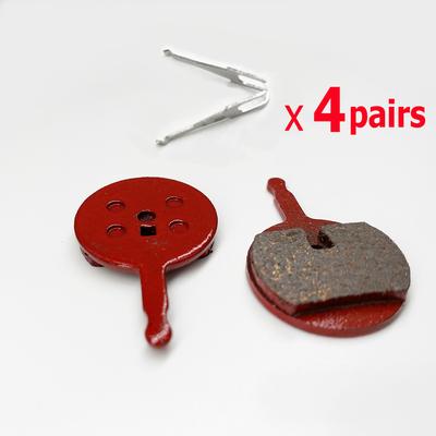 4 пары полуметаллических велосипедных дисковых тормозных колодок для гигантского дискового тормоза Sram Avid BB5 PROMAX