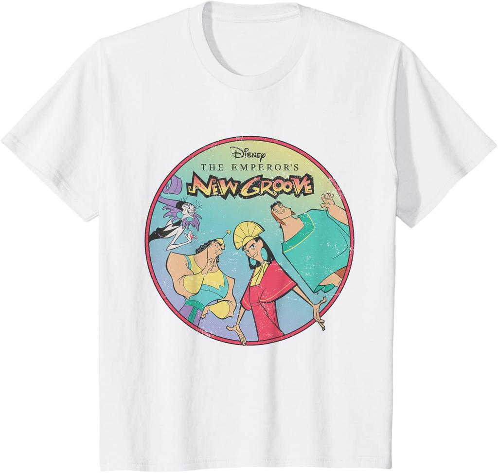 Hot Fashion Casual Disney The Emperors New Groove Characters T-Shirt T-Shirt S-4XL Four Seasons