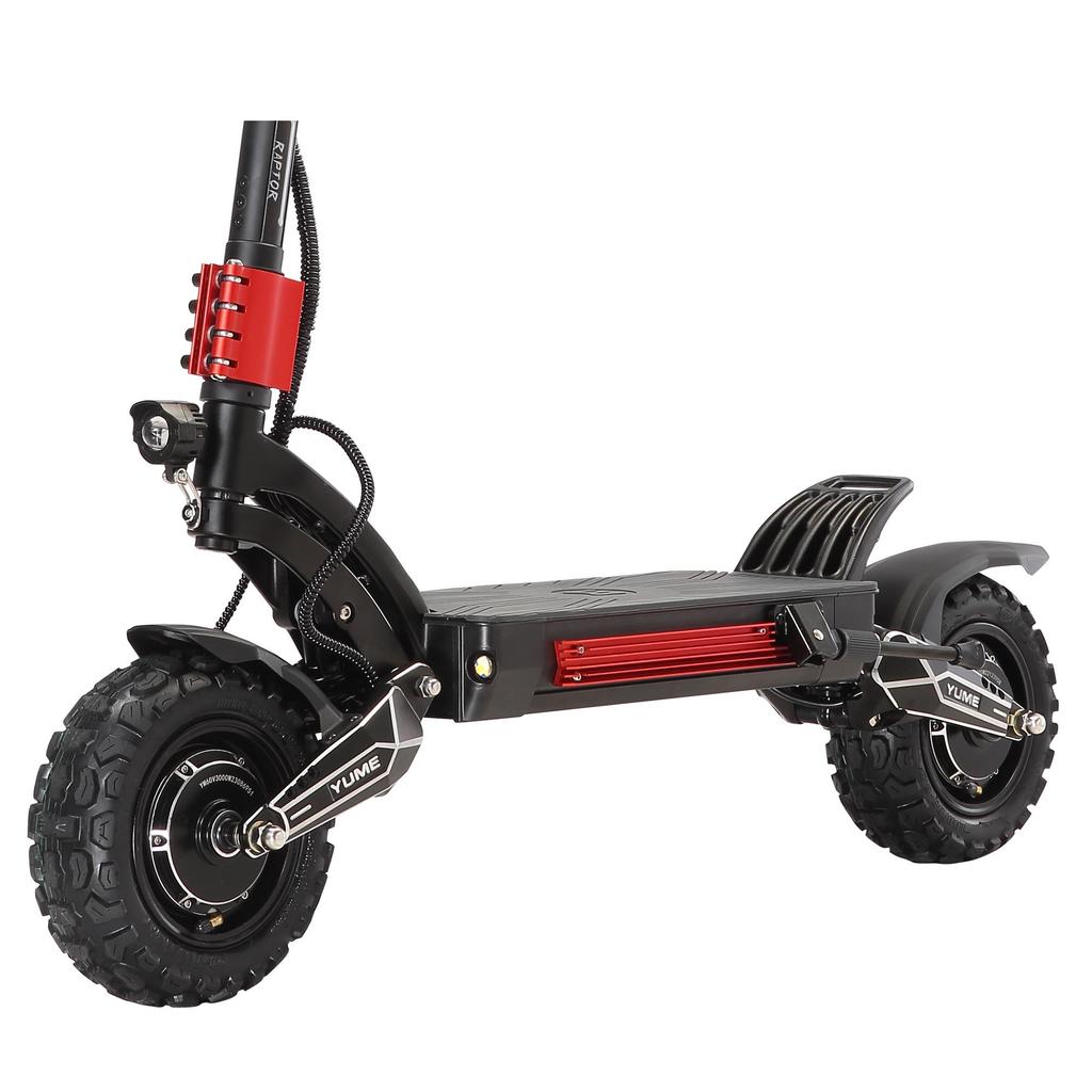 YUME RAPTOR EU новый электросамокат 6000 Вт двойной двигатель 60 В 30 Ач электросамокат максимальная скорость 85-90 км/ч запас хода 100 км 11-дюймовые шины складной электросамокат