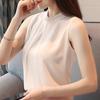 Fashion Summer Sleeveless White Chiffon Blouse Shirt Women Tops J284