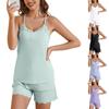 Women's Pajamas Suspenders Shorts Suit Lace Casual Home Clothes