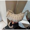 Niche Design Bag Women's New Summer Fashion Shoulder Messenger Bag Rivet Dumpling Bag