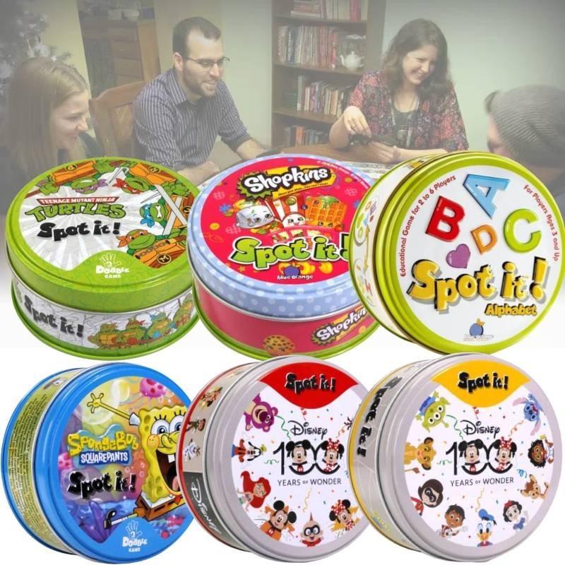 Семейная веселая карточная игра Красочные карточки Доббль Вечеринка Игра для детей и взрослых