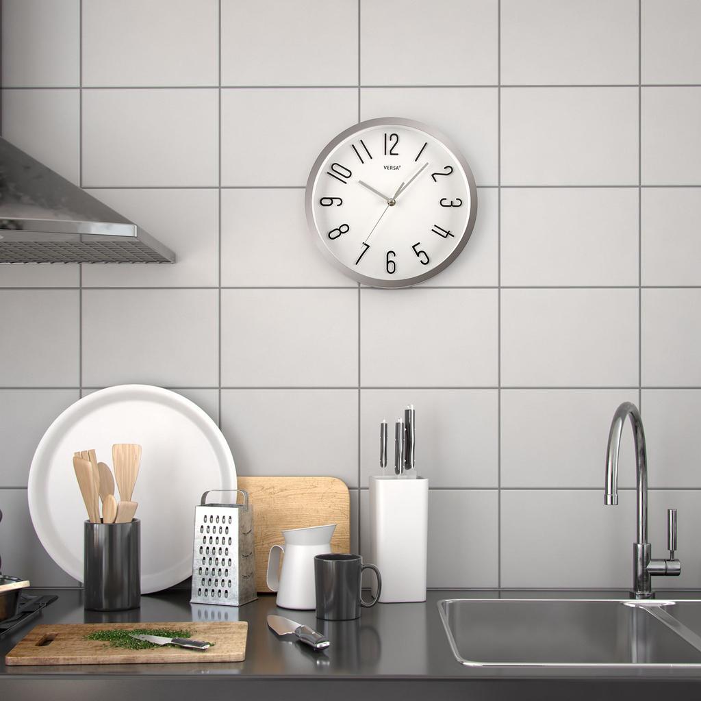 Reloj de Pared PLATEADO DIA 30