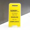 Team Office Desk Sign Caution Warning Sign Workplace Decor Gag Gift Cubicle Employee