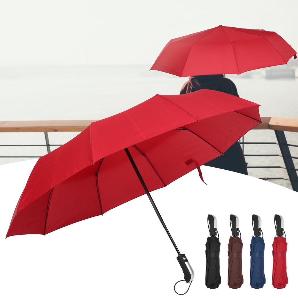 Автоматический зонт из черной стали TenBones складной компактный зонт высокой плотности с защитой от столкновений для Sunsh