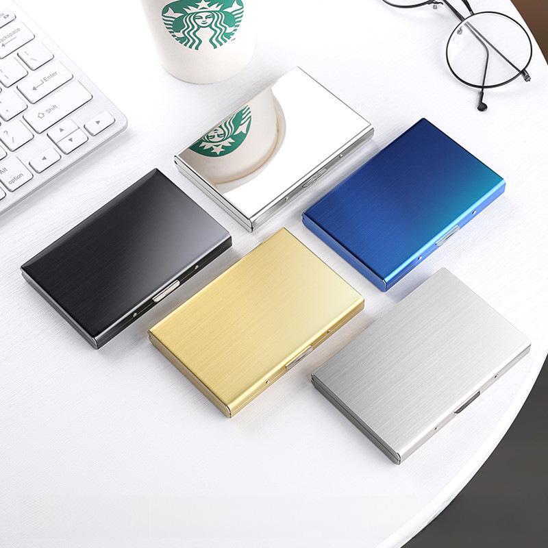 Кошелек-аккордеон с RFID-защитой - 10 слотов для карт и удостоверений, нержавеющая сталь