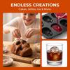 Elasticity Skeleton Head Cake Mold Food Grade Silicone Skull Baking Mold Skull Cake Pan  Halloween