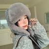 Уличный досуг Ветрозащитный и теплый шарф-шапка для женской зимы Универсальная толстая плюшевая шапка, чтобы подчеркнуть лицо Маленькая сумка Головной убор
