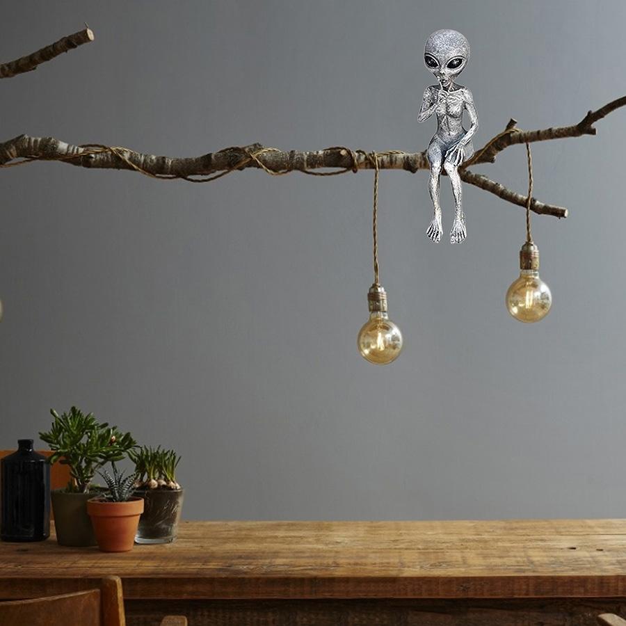 Марсианская Сад Фигурка Домашний Внутренний Наружный Декор Статуя Инопланетянина Полимерные Украшения