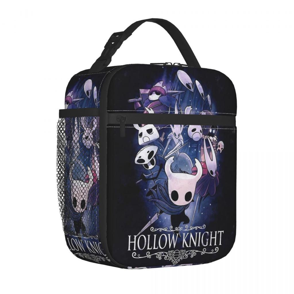 Hollow Knight Термосумка для обеда Охлаждающий контейнер для обеда Портативный ланч-бокс Сумка-тоут Мужчины Женщины Работа На открытом воздухе