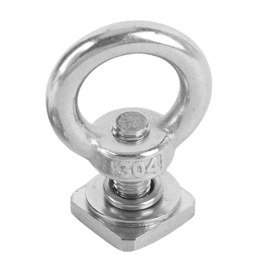 T Bolt Eye Nut Kit Stable Support Stainless Steel T Track Mount Tie Down High Hardness for Holding Tie Down Straps