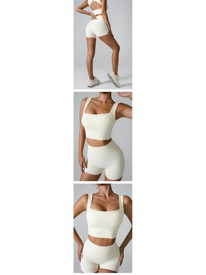 2024 Quick-Dry Shockproof Yoga Vest with Fixed Cup and Hollow Back Design