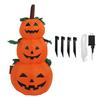 3.9ft Halloween Inflatable 3 Pumpkin Stack Light 100?240V Halloween Inflatables Stacked Pumpkins