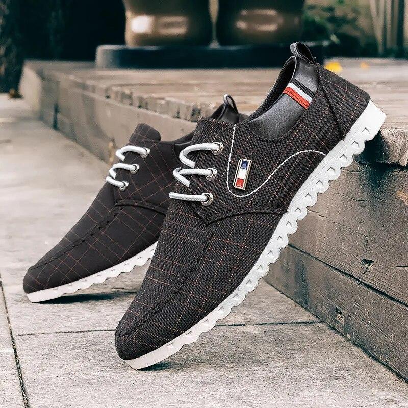 Мужская парусиновая обувь, удобная вулканизированная обувь, уличная повседневная обувь на плоской подошве, новая легкая прогулочная обувь Zapatillas De Hombre