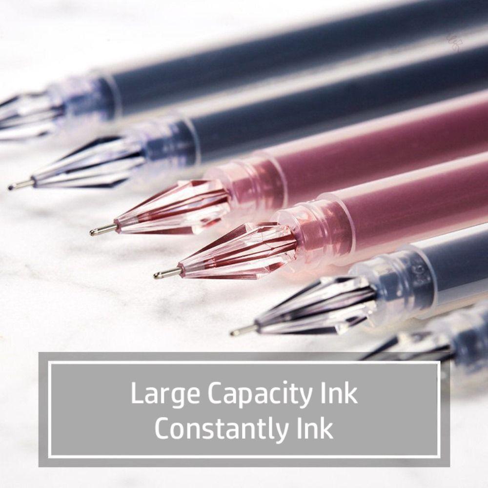 10 шт./набор черных/синих/красных чернил нейтральных ручек для подписи, пишущих инструментов для студентов, тестовых заданий