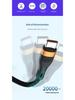 Кабель для передачи данных 6A 3-в-1, сверхбыстрая зарядка 100 Вт для Apple, Android, Type-C и ноутбуков с функцией быстрой зарядки PD