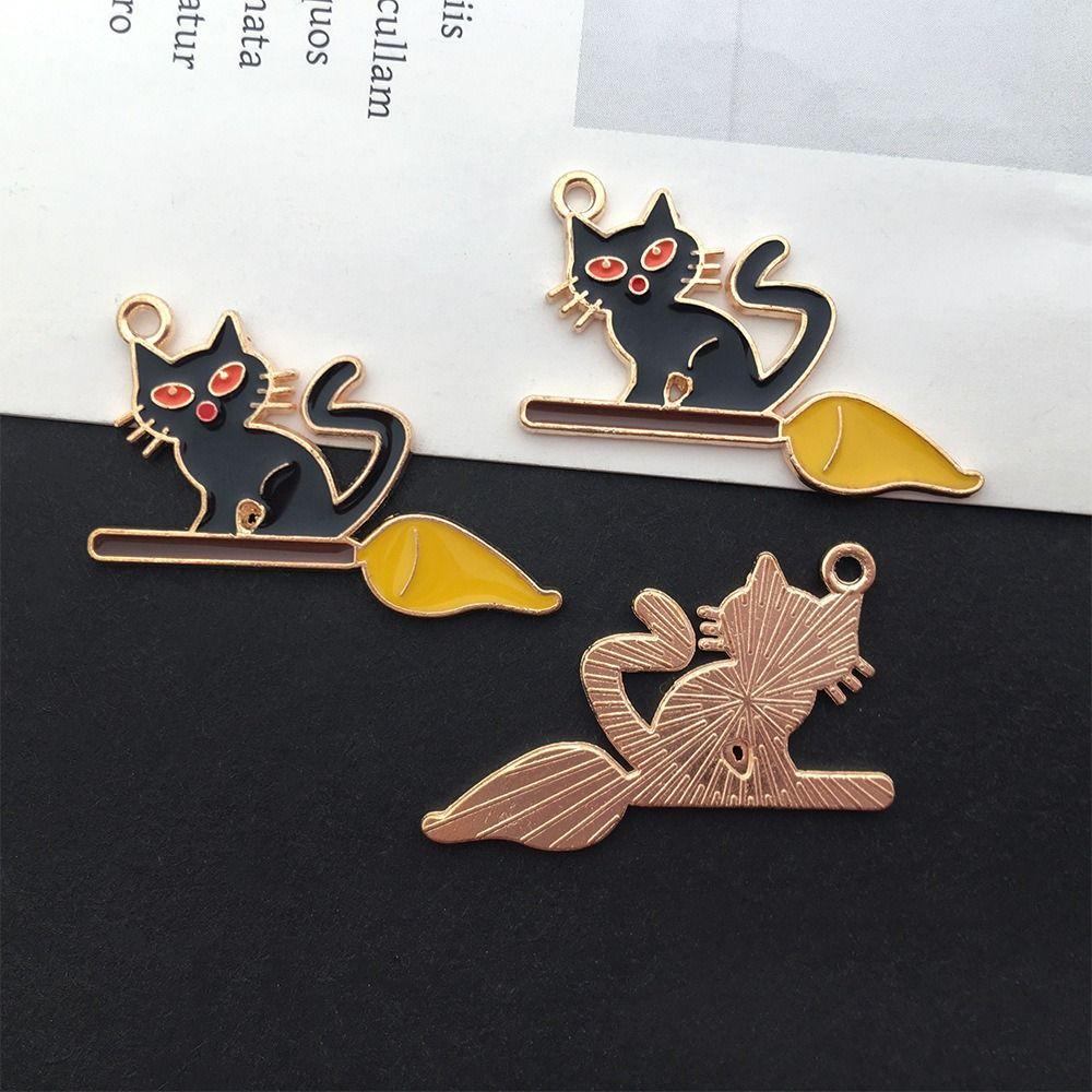 24PCS Alloy Halloween Pendants Mix Pattern Cartoon Widget Halloween Enamel Charms Festival Supplies