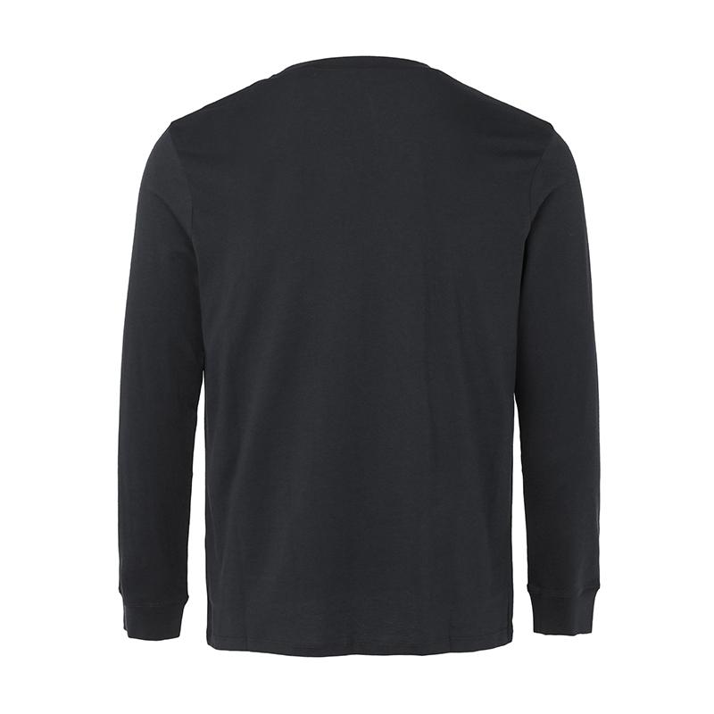 Timberland Футболка Mountain Series Outdoor из хлопка, удобная, повседневная, с круглым вырезом и длинным рукавом, мужская, черная, A5XVK-X65