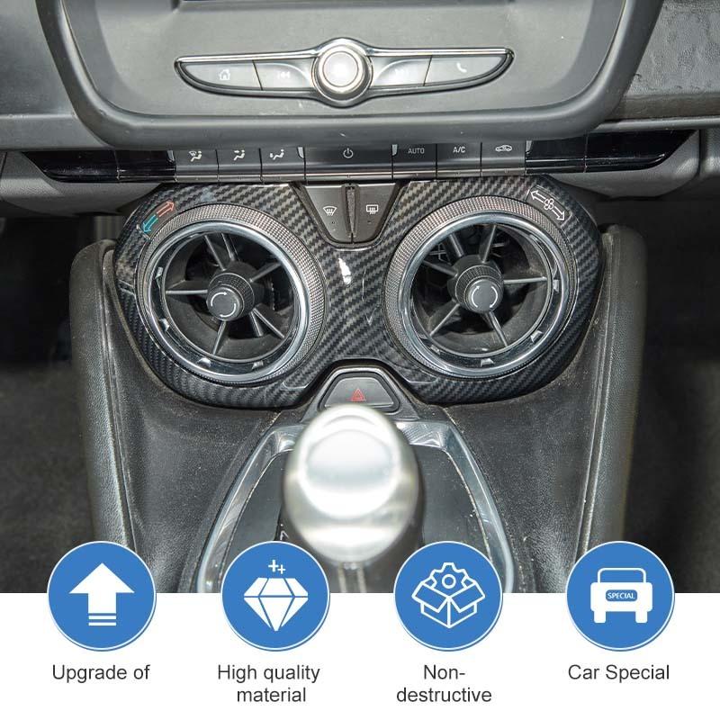 Центральное управление кондиционером, декоративная панель, защитная наклейка для Chevy Camaro 2016 Up, автомобильные аксессуары из АБС-пластика, желтый