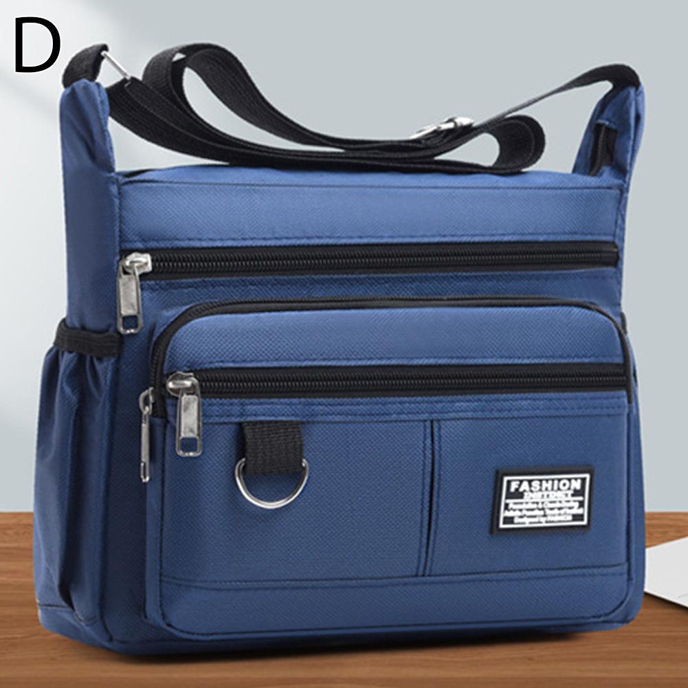 Multi-pocket Men's Crossbody Bag Oxford Cloth Shoulder Office Classic Leisure Multi-layer Bag T C2O2