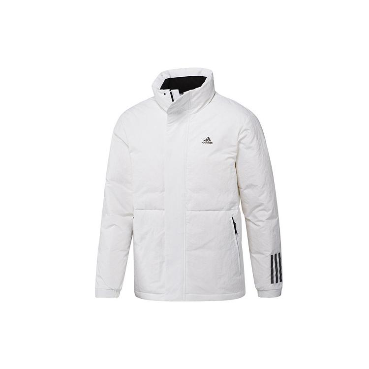 adidas Мужские пуховики Белый воротник-стойка Умеренный пуховик IL8921