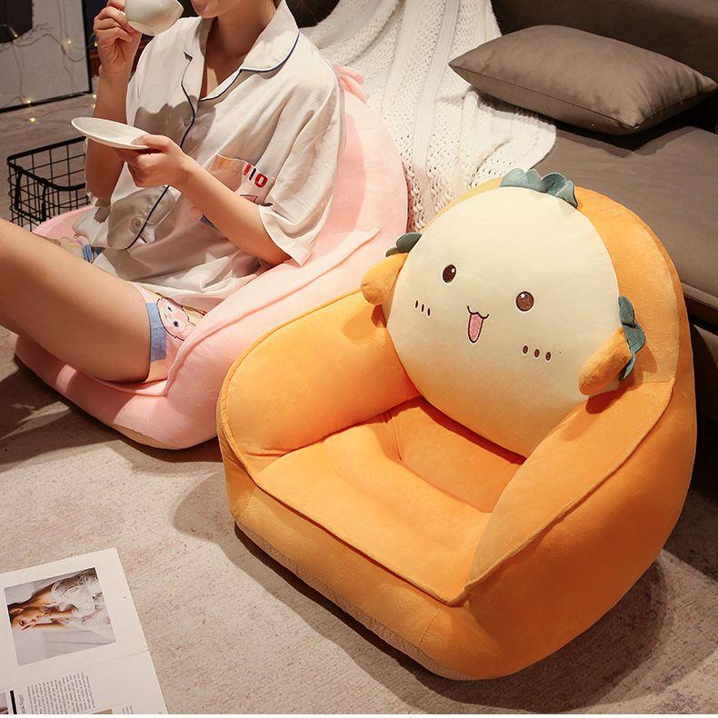 Детская плюшевая подушка, удобная подушка, милое животное, кролик, кошка, свинья, единорог, утка, детские сиденья, чехол для дивана, мультяшный диван