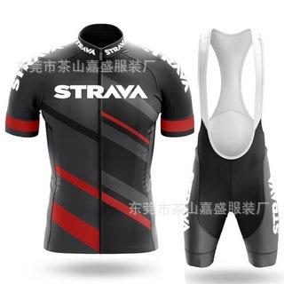 2025 for STRAVA short-sleeved set, bicycle road bike cycling suit, quick-drying, breathable and sweat-absorbing