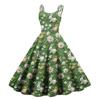 Women's Casual Fashion Print Sexy Off Shoulder Punk Retro Dress Retro Dress Dress