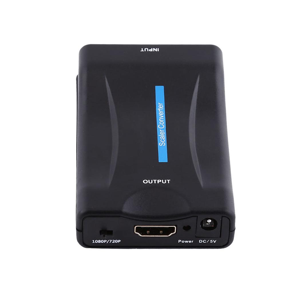 SCART в HDMI Аудио Видео Конвертер Скалер Адаптер 720P 1080P С USB Кабелем