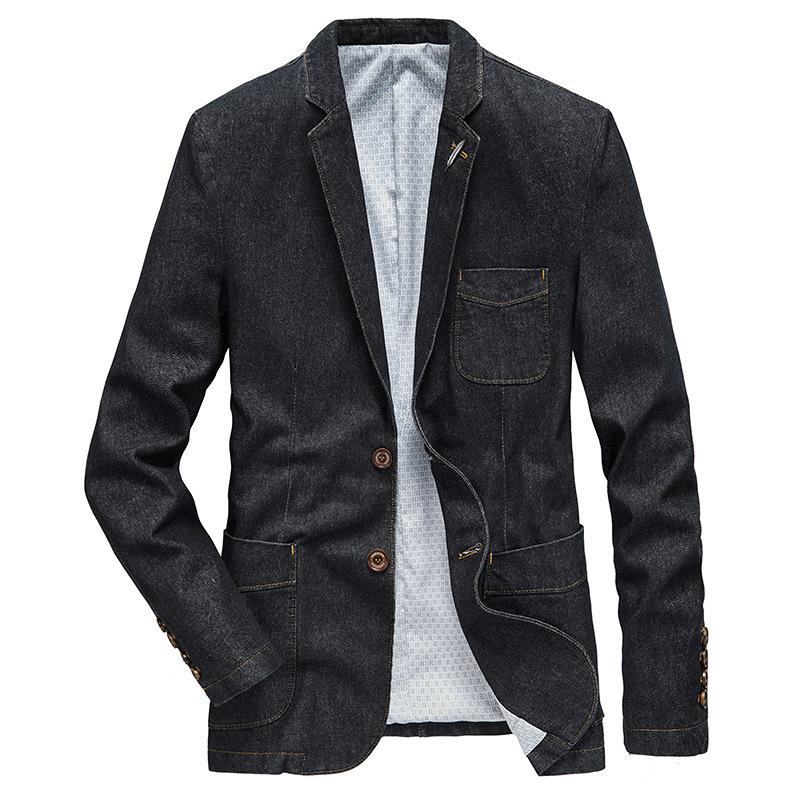 Куртка мужская тонкая Slim Fit костюм весна и осень джинсовая куртка деловая повседневная
