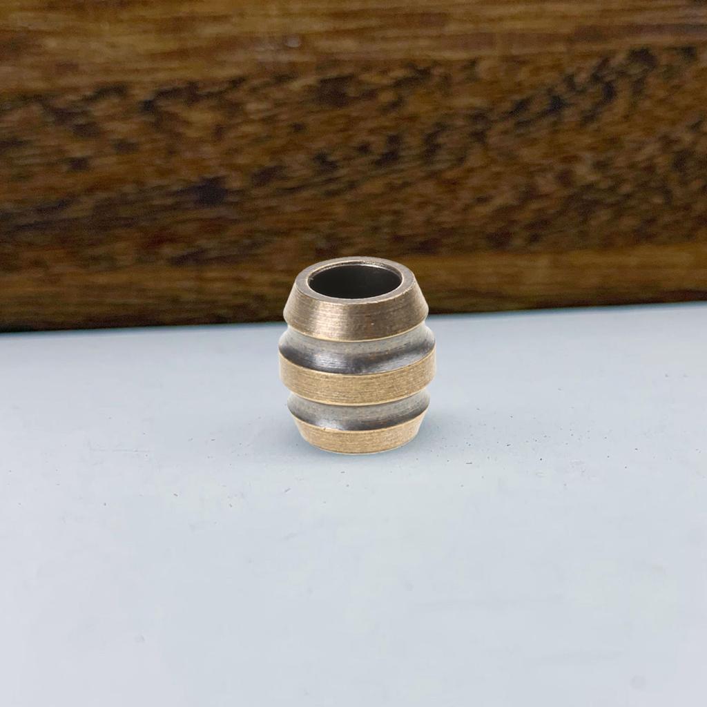 Латунные бусины для темляка, ножи EDC, текстурированные бочонки, бусина для паракорда, браслет, брелоки, ручная работа, кулон, DIY, уличные аксессуары