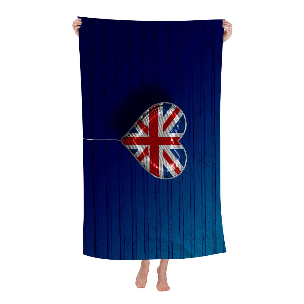 UK England Flag Big Microfiber Beach Towels Quick Dry Towel Sand Beach Towels Pool Towel for Travel Swim Pool Yoga