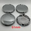 4 шт./лот 61 мм пустой без логотипа центральный колпак колеса автомобиля для нового обода автомобиля Q7 A4 A3 Q3 сменный колпак ступицы автомобильный обод крышка ступицы аксессуары