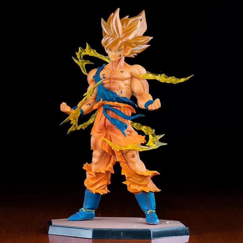 Фигурка аниме Dragon Ball Сон Гоку Супер Сайян 16 см Гоку DBZ Фигурка действия Модель Подарки Коллекционные фигурки для детей