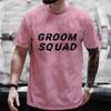 Футболка Groom Squad Футболка для мальчишника и холостяка Футболки для шафера Свадебная одежда для жениха Футболки с графическим принтом Топы Groomsman EVG