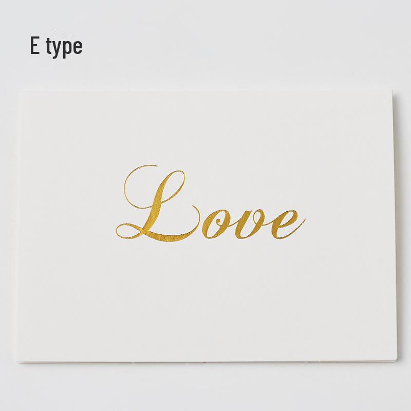 «Элегантный набор поздравительных открыток с золотым тиснением и праздничными надписями с конвертами»