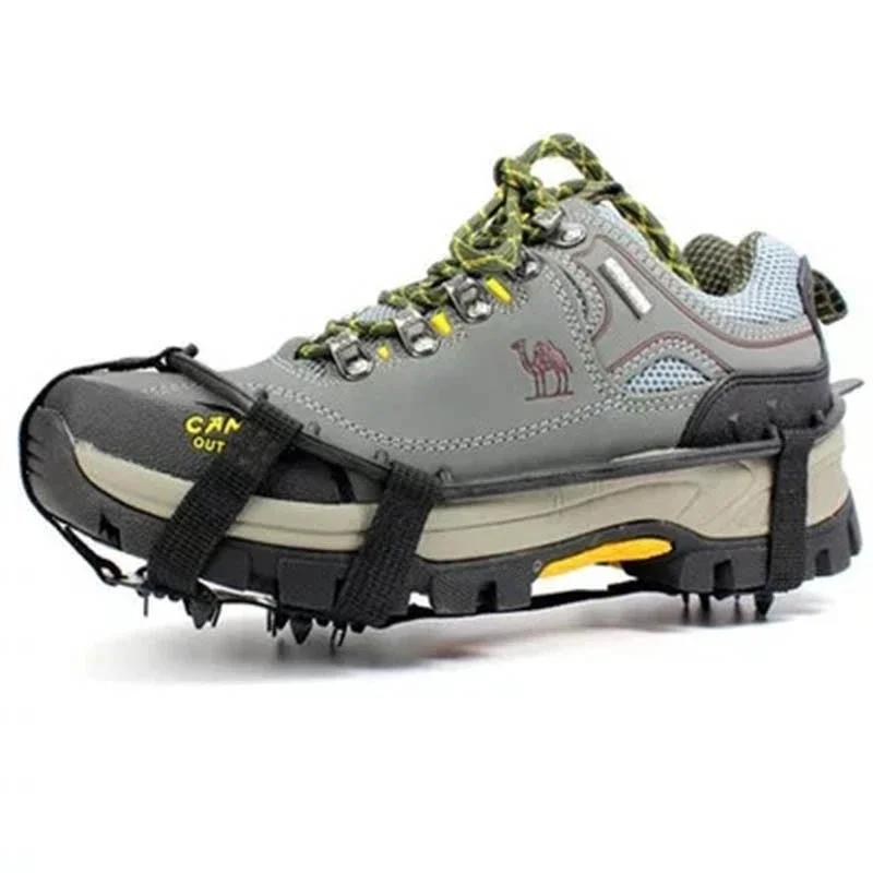 Наружная обувь с 24 зубцами Ice Claw, нескользящие бахилы для снега, грязи, льда, зимнего ледолазания, походной обуви с шипами, цепью для обуви