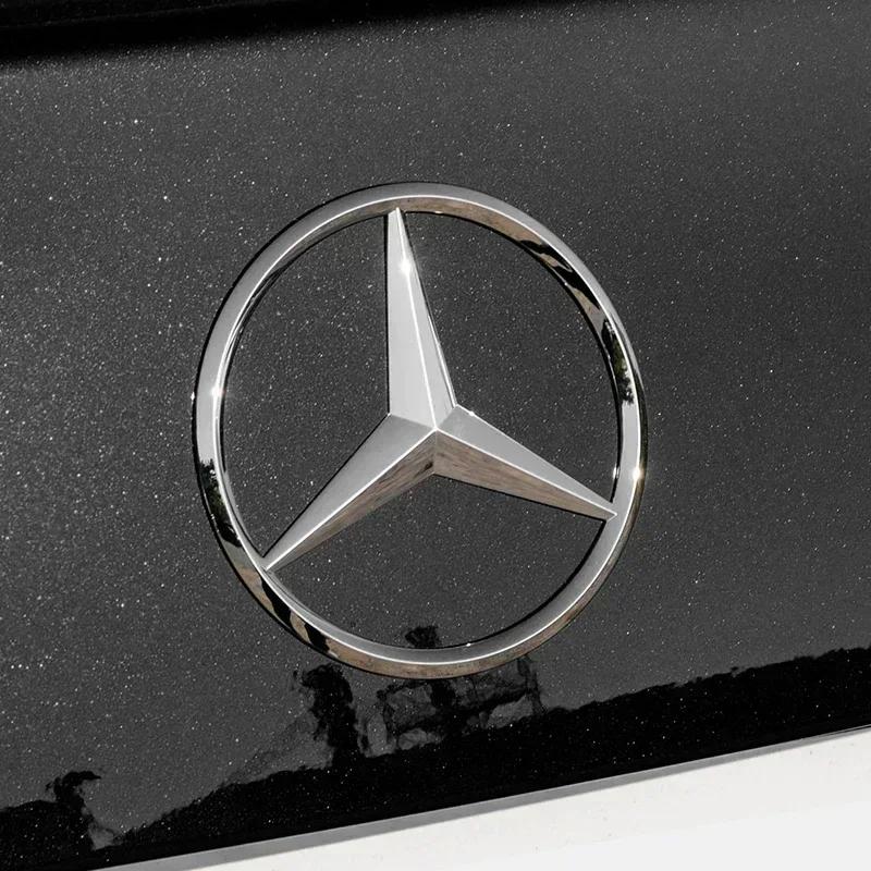 Автомобильная наклейка Для Mercedes Benz 9 см ABS Автомобильная задняя наклейка Наклейка-эмблема на багажник Для Mercedes Benz S320 W164 W203 W204 W168 C180 E320 A