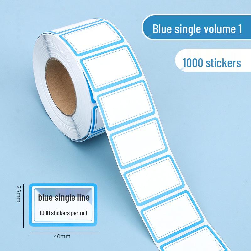 Self-Adhesive Handwritten Label Paper - 1000 Stickers for Office, Name Tags, Price Tags, and Memos