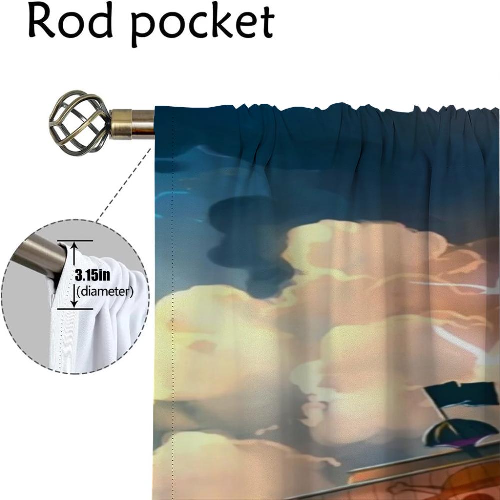 O-One-pieceS Tulle for Bedroom Halloween Decoration Blackout Curtains for Camera Partition Window Curtain Elegant Room Curtains