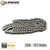 LINGQI 25H Цепь для Скутера Велосипеда Приводная Цепь 94 96 98 120 124 138 168L Для Питбайка Грязевого Велосипеда Мини Мото Электромобиля