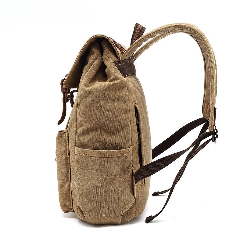 Холщовый рюкзак повседневный мужской рюкзак ретро Crazy Horse кожаная дорожная сумка для улицы Холщовая сумка