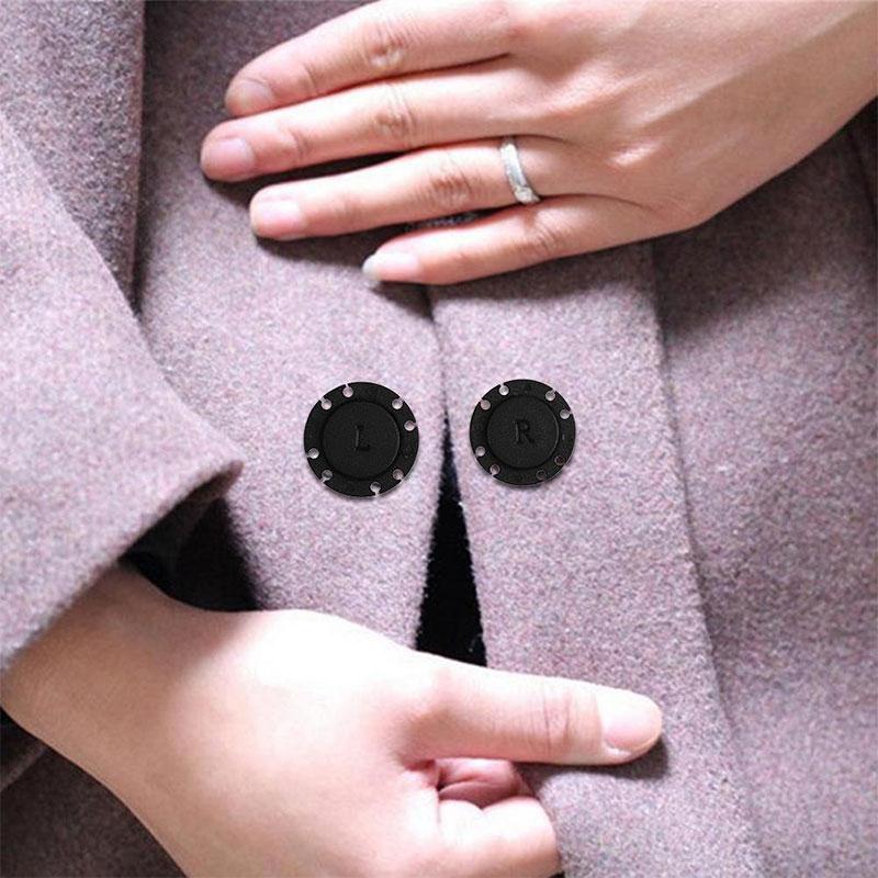 1Set Sewing Supplies Snap Buttons Magnetic Sew On Coat Bag Fasteners Plastic 21mm 25mm DIY Round